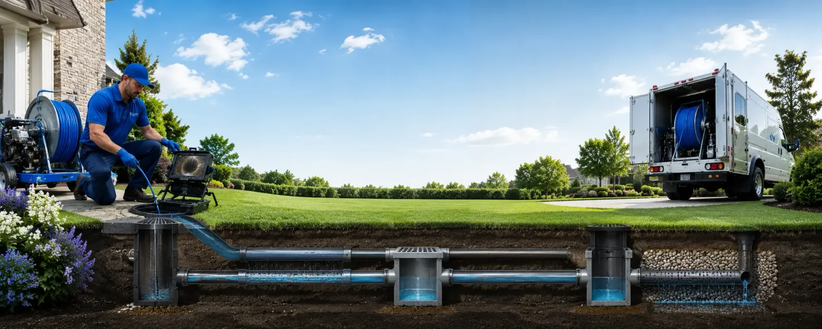 Outdoor drain cleaning information for Pine Bush, NY